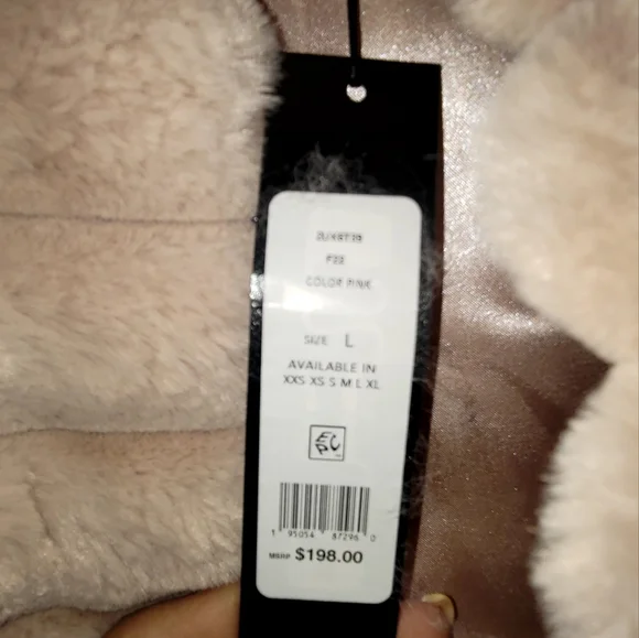 BCBGMAXAZRIA SHORT JACKET WOMEN L Rose - Picture 4 of 5